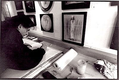 1992 - Rolf Ibach dans son atelier