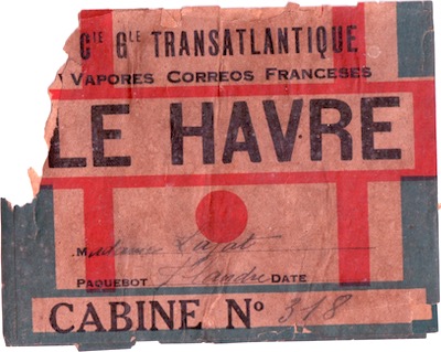 Etiquette de la Compagnie Transatlantique