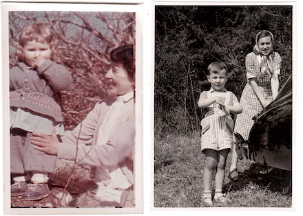 Claudine et Christiane 1957 JF et Mauricette 1954