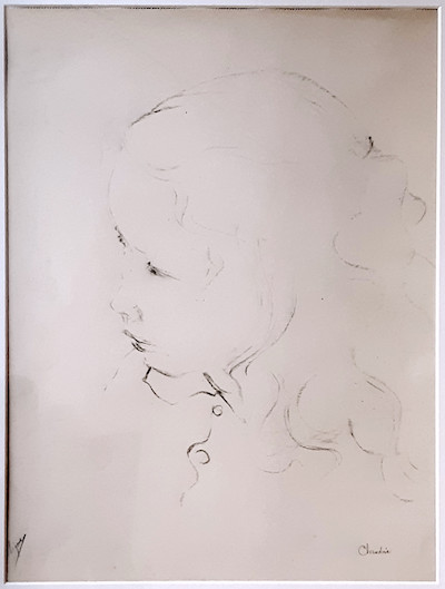 Claudine - Dessin par Claude Migeon Claudine - Dessin par Claude Migeon