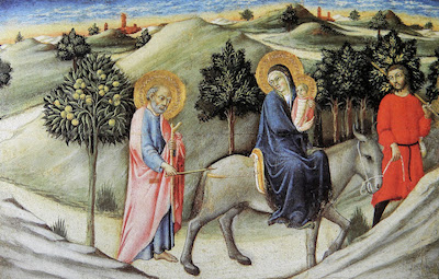 Sano di Pietro - Fuite en Égypte - 1450 - Musée du Vatican