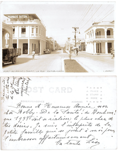 Carte de Lise à Bob - Port-au-Prince, 1938