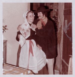 Diner Mariage Claudine et JF - Lorien, Château-Chinon - 1975